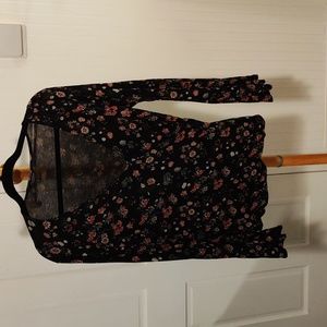 Lucky Brand faux wrap blouse